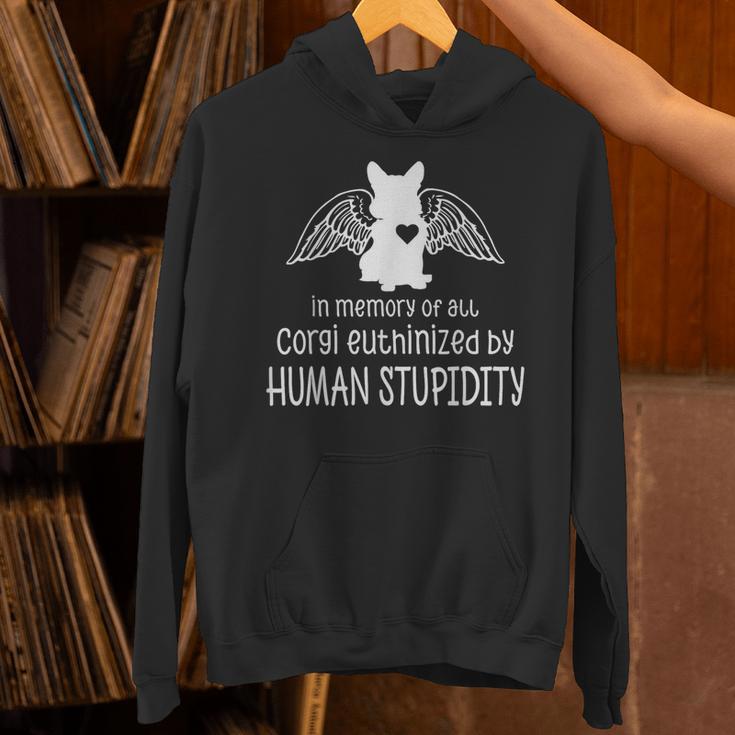 In Memory Of All Corgi Euthinized By Human Stupidity Unisex Hoodie