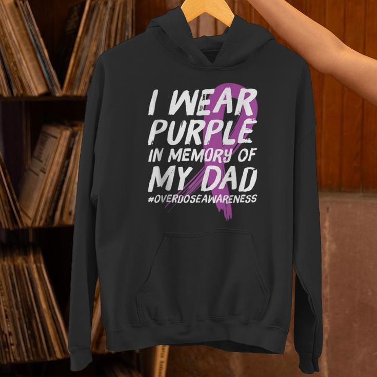 Memory Of Dad Wear Purple Overdose Awareness Unisex Hoodie Memory Of Dad Wear Purple Overdose Awareness Unisex Hoodie