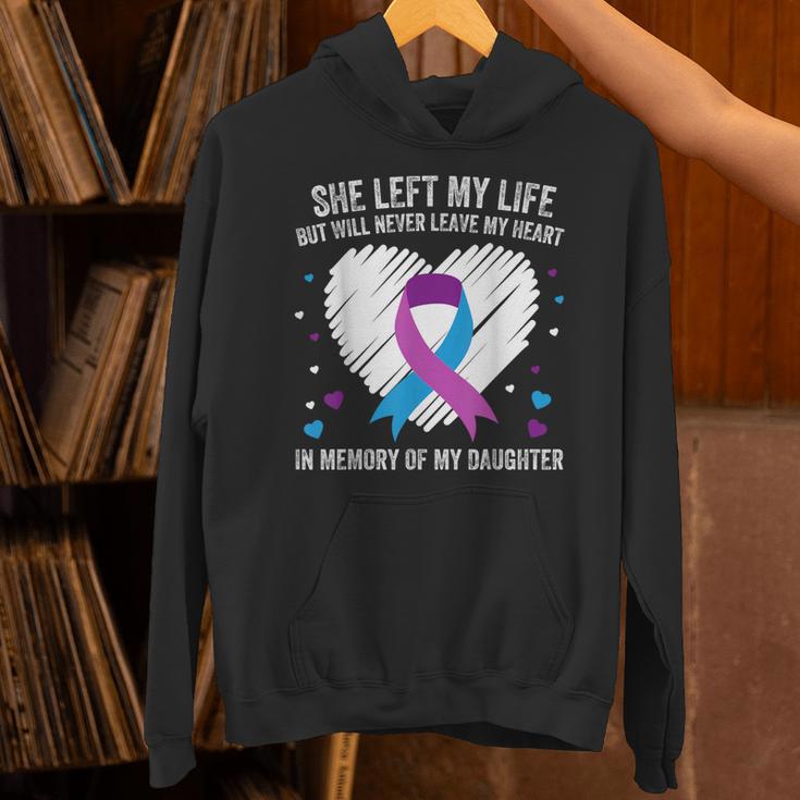 In Memory Of My Loving Daughter Suicide Prevention Awareness Unisex Hoodie