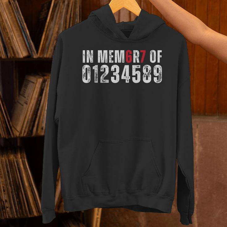 In Memory Of Numbers 0 1 2 3 4 5 8 9 Math Meme Unisex Hoodie In Memory Of Numbers 0 1 2 3 4 5 8 9 Math Meme Unisex Hoodie