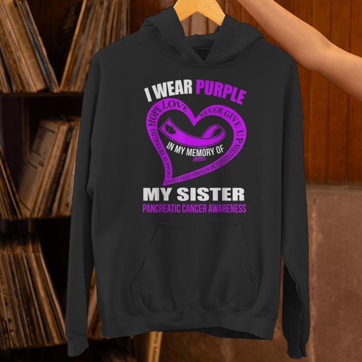 In My Memory Of My Sister PANCREATIC CANCER AWARENESS Unisex Hoodie