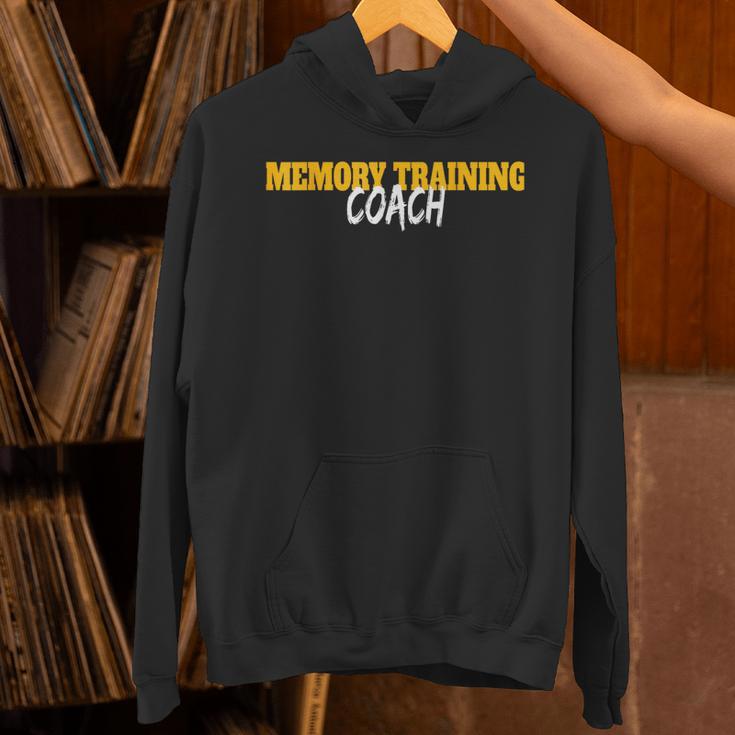 Memory Training Coach Coaching Trainer Teacher For Men Women Unisex Hoodie