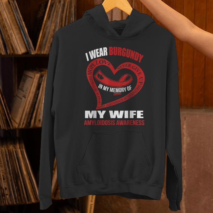 In My Memory Of My Wife AMYLOIDOSIS AWARENESS Unisex Hoodie