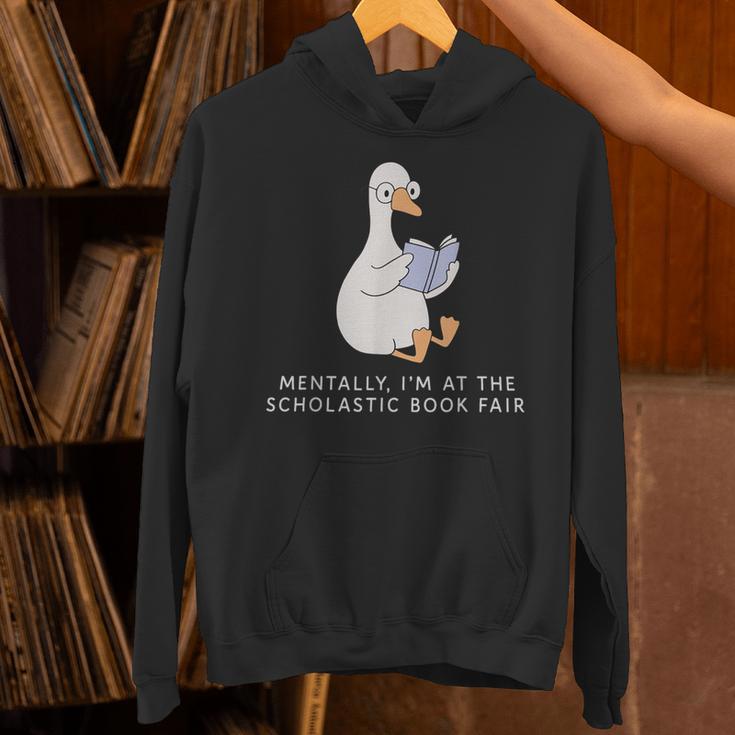 Mentally At The Scholastic Book Fair Retro Vintage Trendy Unisex Hoodie