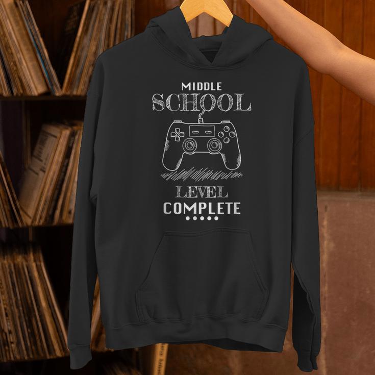 Middle School Level Complete Shirt Graduation Gaming Unisex Hoodie