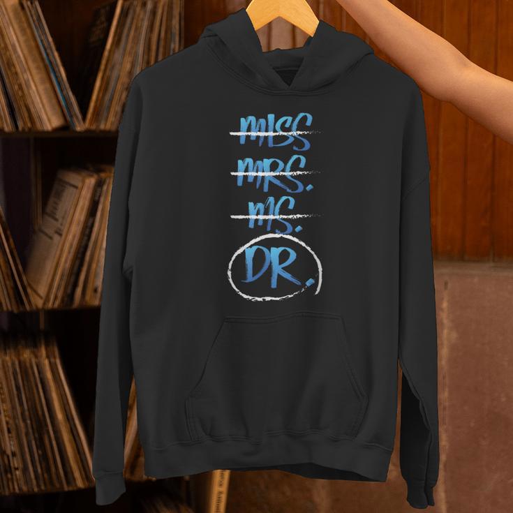 Miss Mrs Ms Dr PhD Graduation Tshirt Present For Women Unisex Hoodie