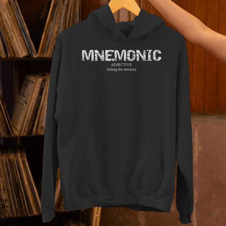 MNEMONIC ADJ Aiding The Memory Funny Men Women Woman Man Unisex Hoodie MNEMONIC ADJ Aiding The Memory Funny Men Women Woman Man Unisex Hoodie