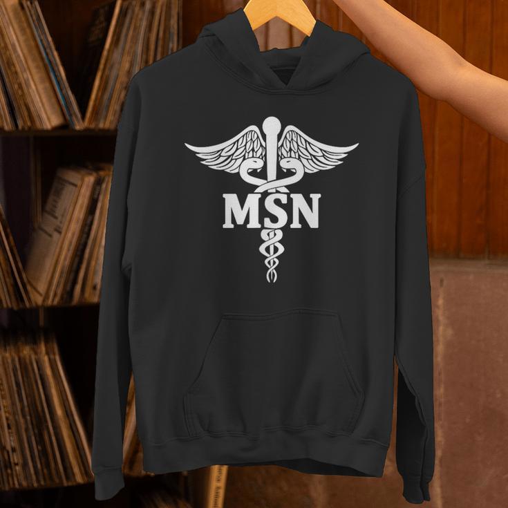 MSN Letters On Caduceus Medical Emblem MSN Nurse Graduation Unisex Hoodie