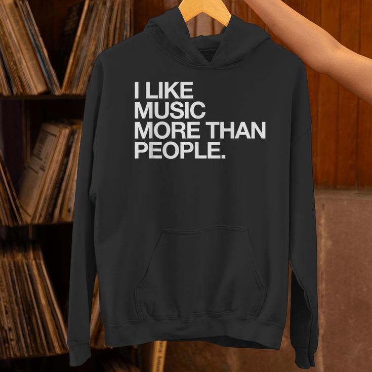 I Like Music More Than People Introvert Musician Unisex Hoodie