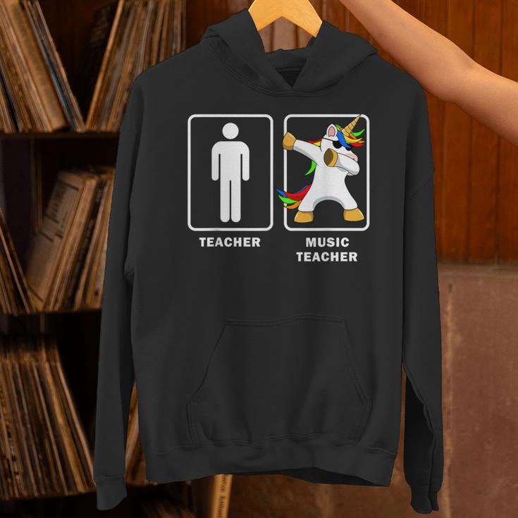 Music Teacher Dabbing Unicorn Graduation Shirt Unisex Hoodie