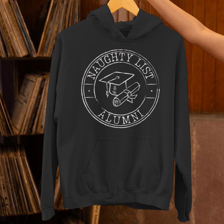 Naughty List Alumni Christmas College Graduation Unisex Hoodie