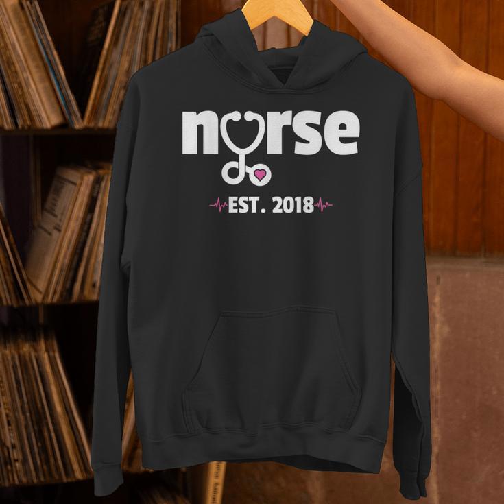 New Nurse Est 2018 Nursing School Graduation Unisex Hoodie
