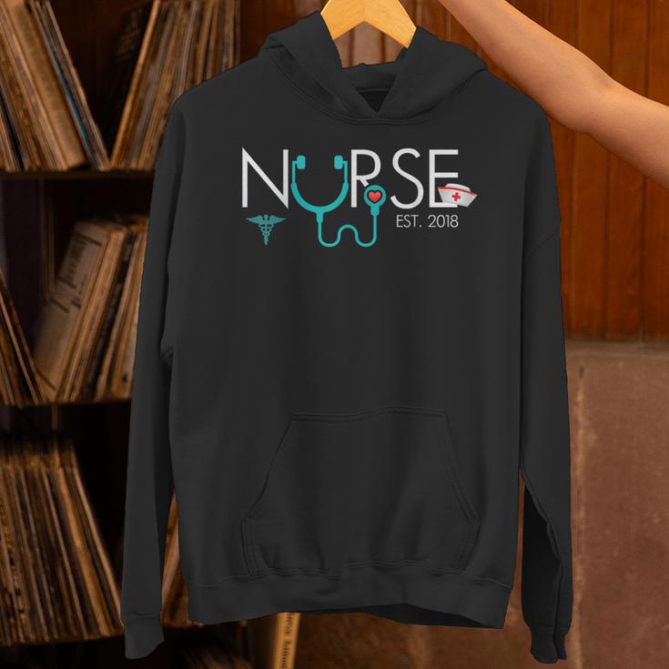 New Nurse Est 2018 School Graduation Nursing Unisex Hoodie