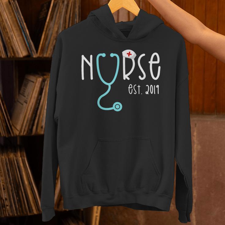 New Nurse Est 2019Shirt Graduation RN Women Unisex Hoodie