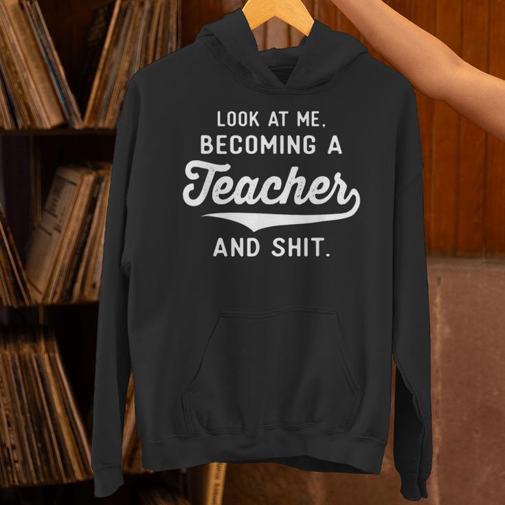 New Teacher Gifts Graduation Women Men Become Teachers Unisex Hoodie