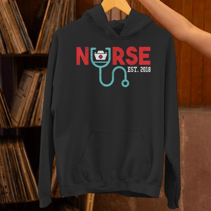 Nurse Est 2018 New Graduation Nursing School T-Shirt Unisex Hoodie