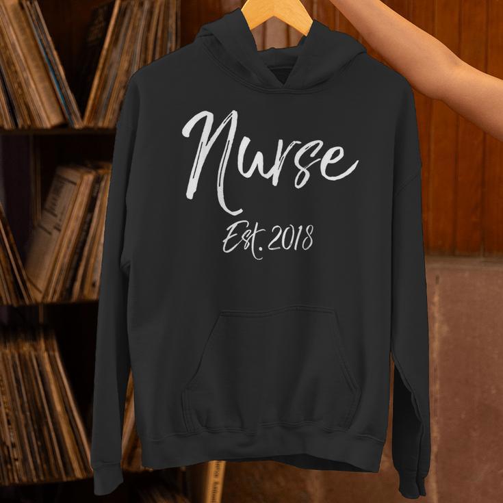 Nurse Est 2018 Shirt Cute Nursing School Graduation Unisex Hoodie