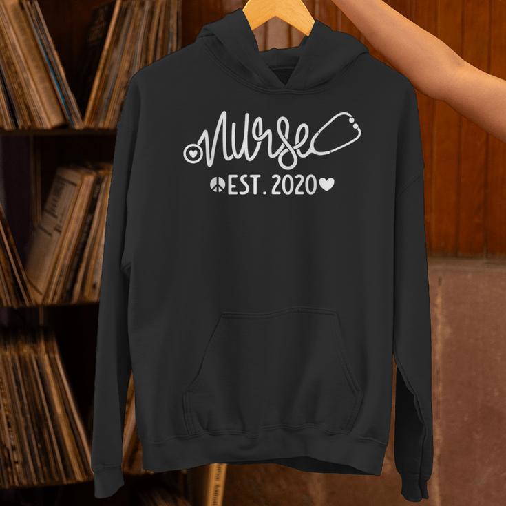 Nurse Established 2020 Nursing School RN Nurse Graduation Unisex Hoodie