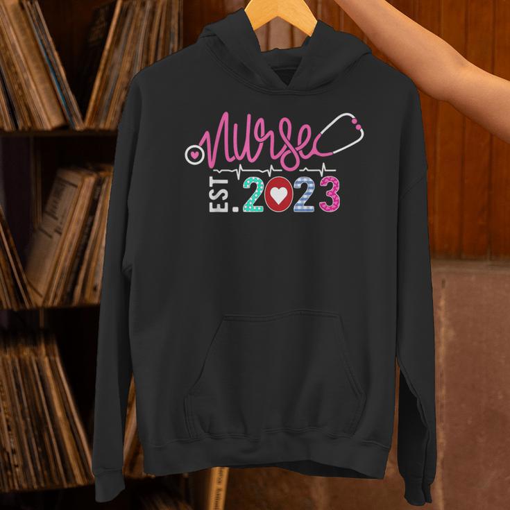 Nurse Graduation RN Nursing School Nurse Established 2023 Unisex Hoodie