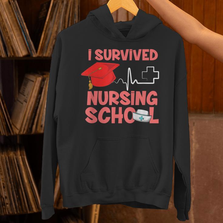 Nurse Survived Nursing School Graduation Unisex Hoodie