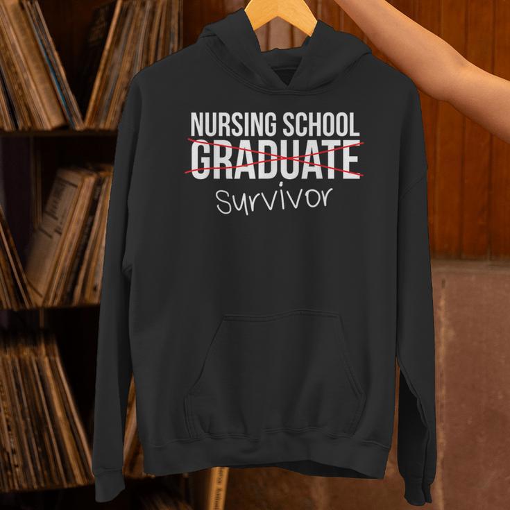 Nursing School Survivor Graduation T-Shirt Unisex Hoodie