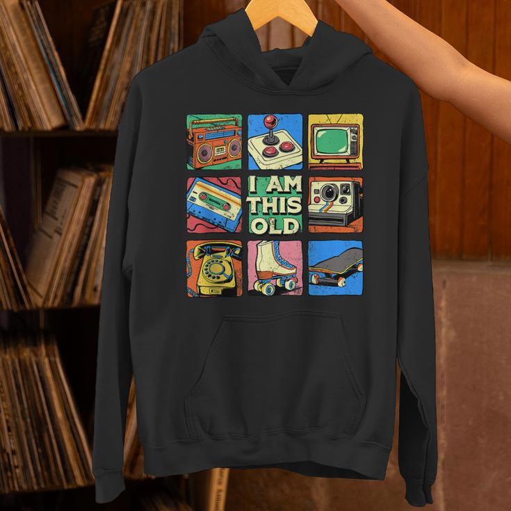 I Am This Old Retro Vintage Nostalgia 80s 90s Cassette Tape Unisex Hoodie