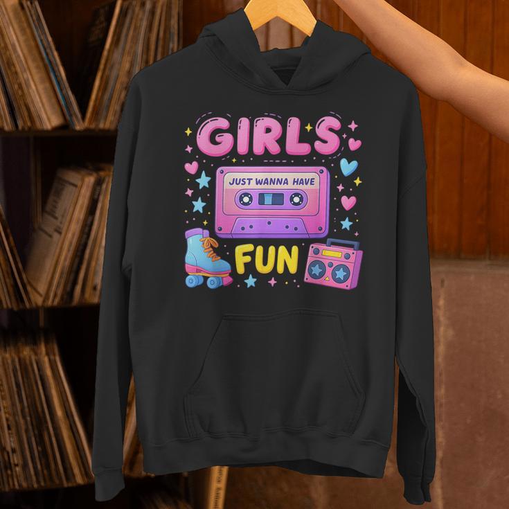 Old School Memory Girls Just Wanna Have Fun Artwork Unisex Hoodie