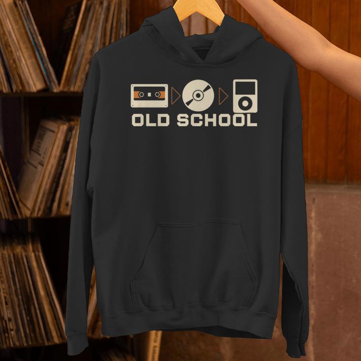 Old School Music Evolution Tape CD Retro Nostalgia Unisex Hoodie Old School Music Evolution Tape CD Retro Nostalgia Unisex Hoodie