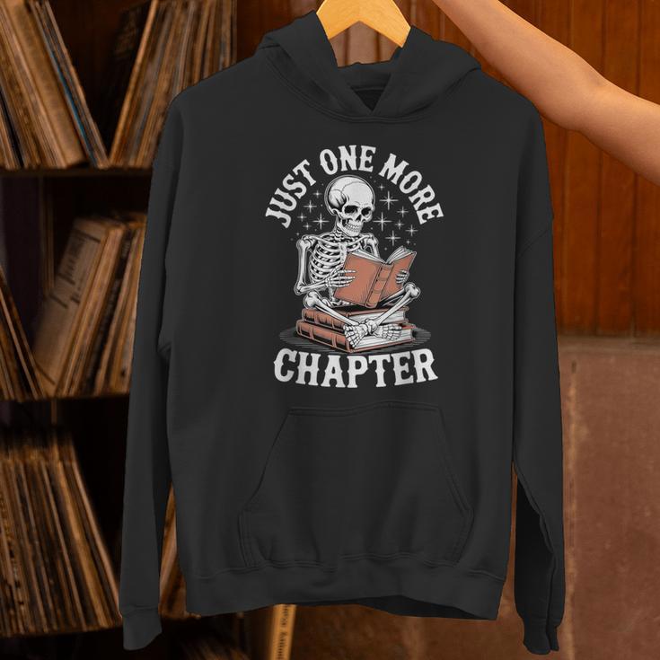 One More Chapter Skeleton Reading Books Lovers Readers Unisex Hoodie One More Chapter Skeleton Reading Books Lovers Readers Unisex Hoodie
