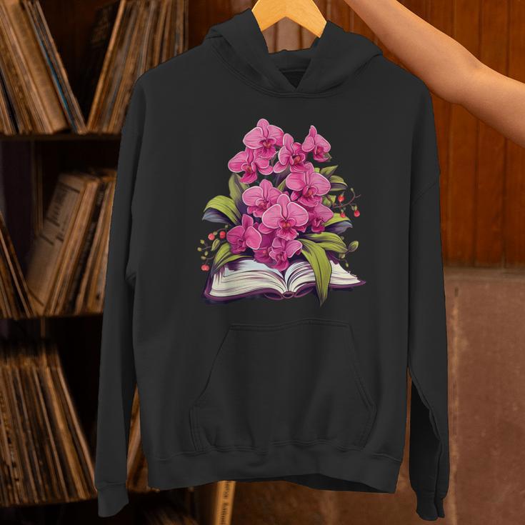 Orchids Flowers Book Floral Unisex Hoodie Orchids Flowers Book Floral Unisex Hoodie
