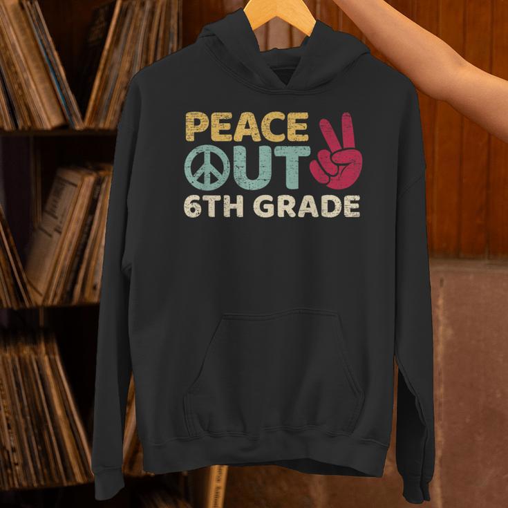 Peace Out 6th Grade Graduation Last Day Of School Unisex Hoodie