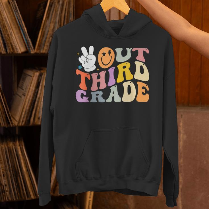 Peace Out Third 3rd Grade Graduation Graduate Class Of 2025 Unisex Hoodie