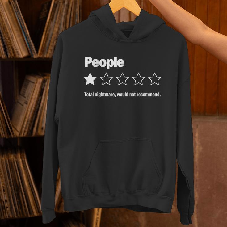 People One Star Rating Would Not Recommend Introvert Unisex Hoodie People One Star Rating Would Not Recommend Introvert Unisex Hoodie
