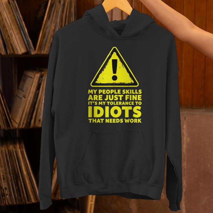 My People Skills Are Just Fine Sarcastic Introvert Unisex Hoodie