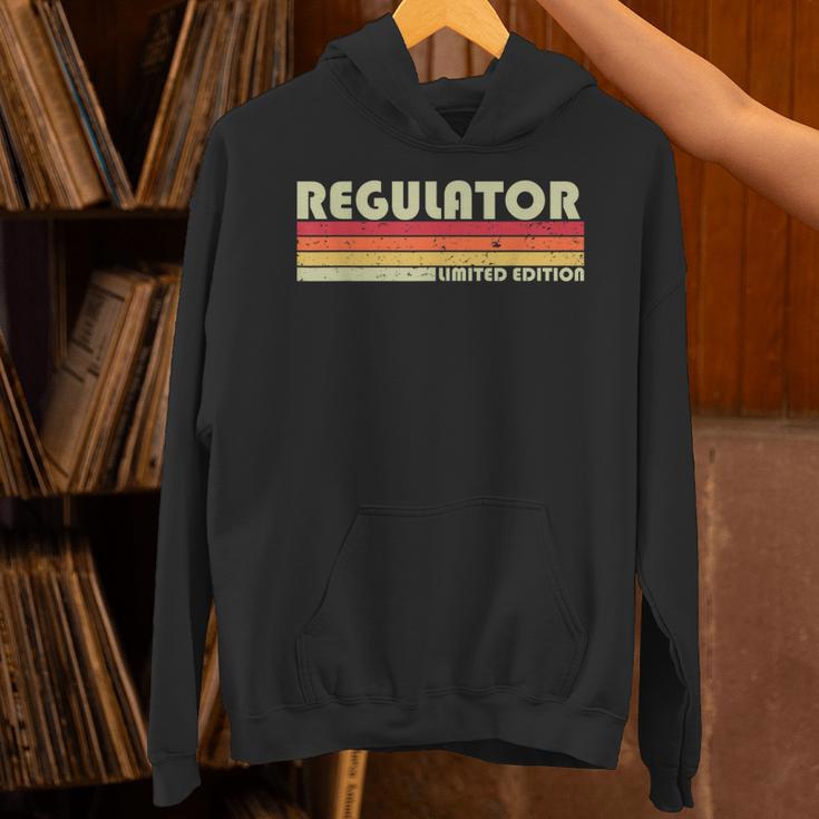 Personal Christmas Retro Vintage Graduation REGULATOR Job Title Profession Birthday Worker Idea Unisex Hoodie