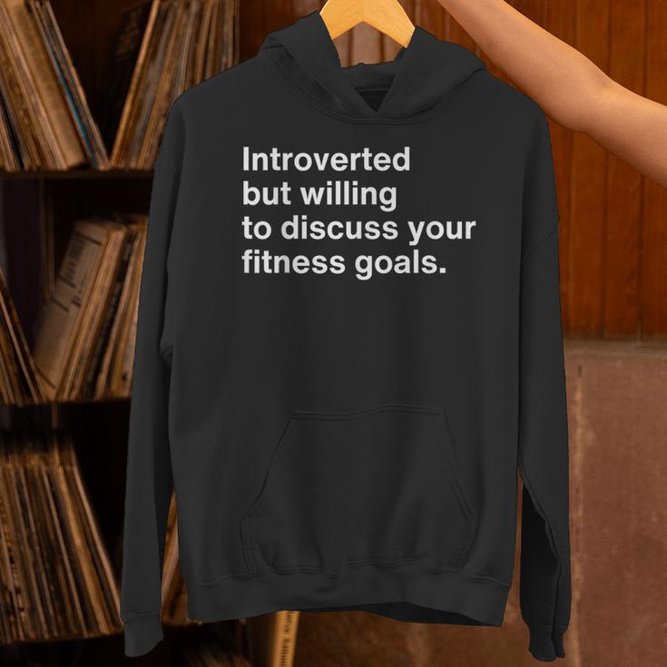 Personal Trainer Introverted Discuss Fitness Goals Unisex Hoodie Personal Trainer Introverted Discuss Fitness Goals Unisex Hoodie