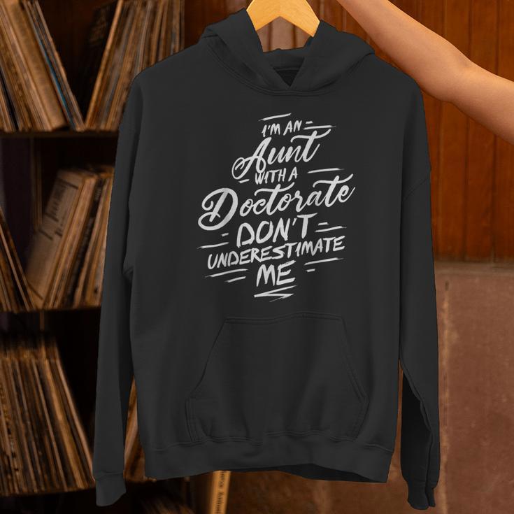 Phd Aunt Shirt Doctorate Graduations Doctoral Unisex Hoodie