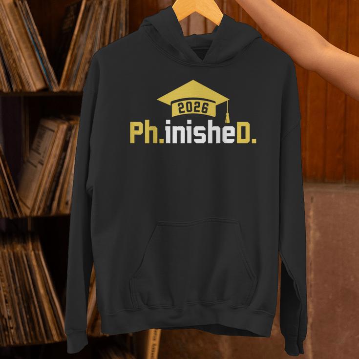 PhD Finished PhinisheD Class Of 2026 Phd Graduation Unisex Hoodie