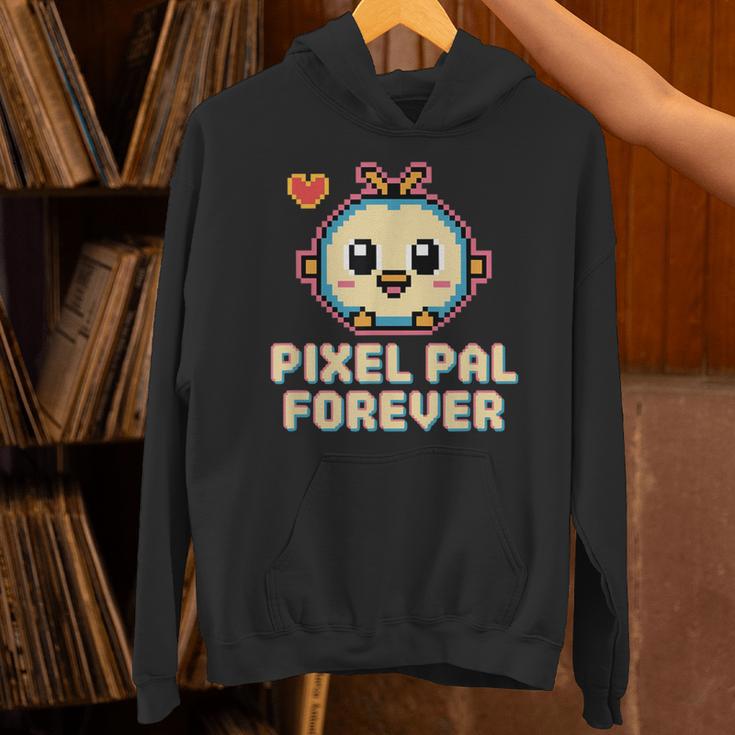 Pixel Art Pet Y2K Retro Vintage Digital Nostalgia Y2K Tech Unisex Hoodie