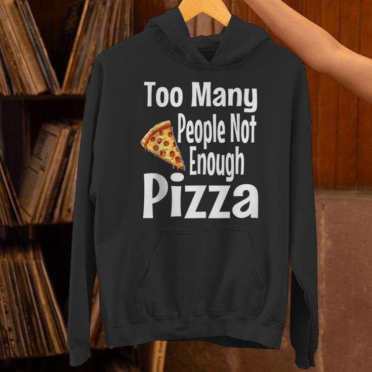 Pizza Lover Saying Introvert Anti Social Humor Foodie Unisex Hoodie