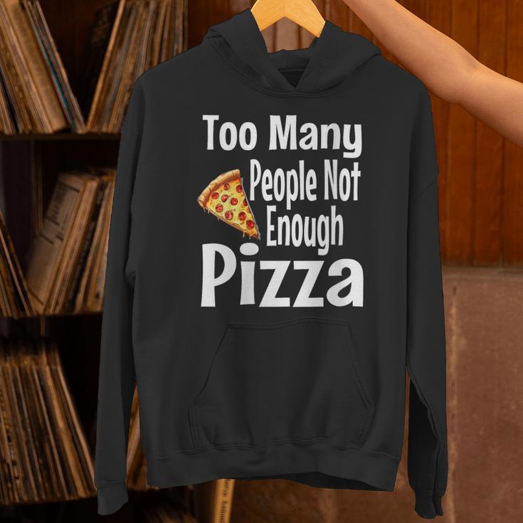 Pizza Lover Saying Introvert Anti Social Humor Foodie Unisex Hoodie