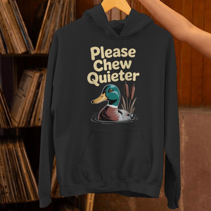 Please Chew Quieter Introvert Duck Lover Unisex Hoodie