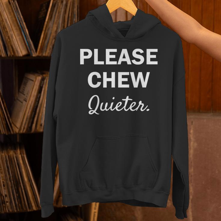 Please Chew Quieter Introvert Unisex Hoodie