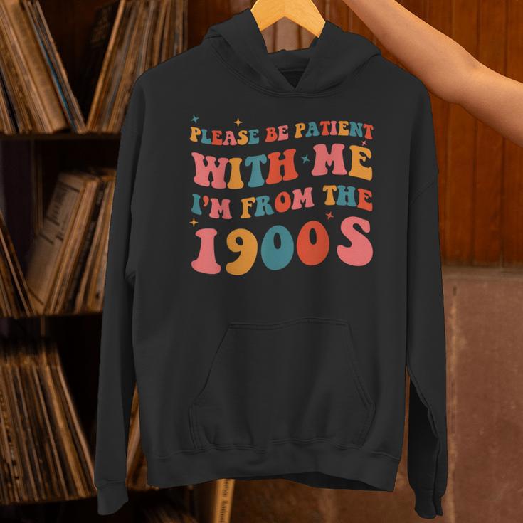 Please Be Patient With Me I'm From The 1900s Boho Saying Unisex Hoodie