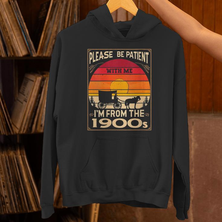 Please Be Patient I'm From The 1900s Sunset Vintage Wagon Unisex Hoodie