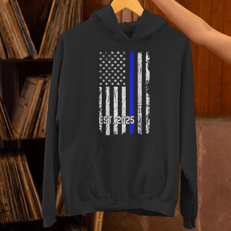 Police Graduation Est 2025 Back Print Police Academy Vintage Unisex Hoodie