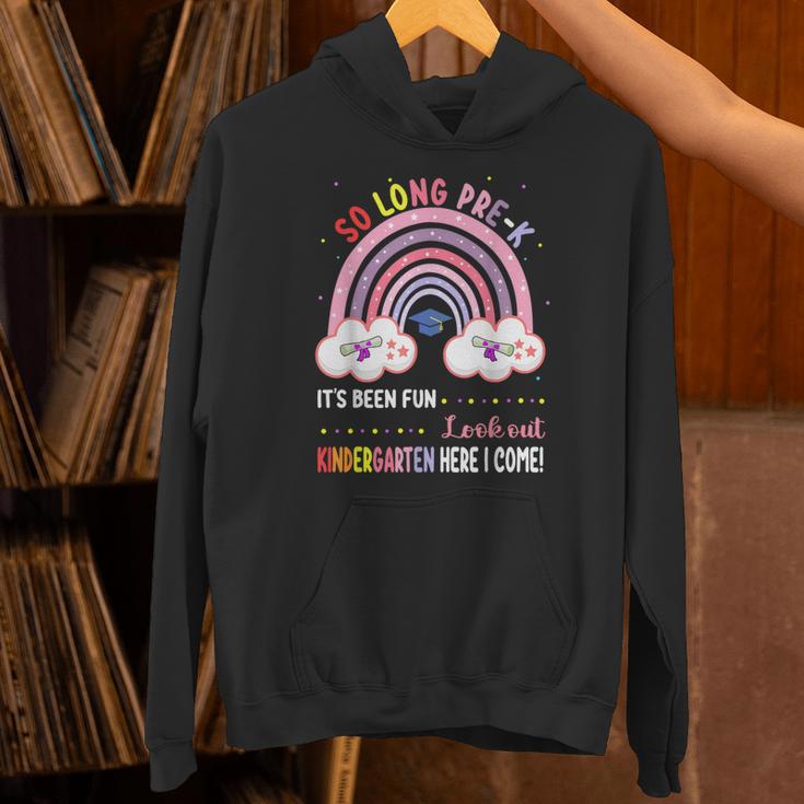 Pre k Graduation Class 2025 Graduate Pre-k Rainbow Girls Unisex Hoodie
