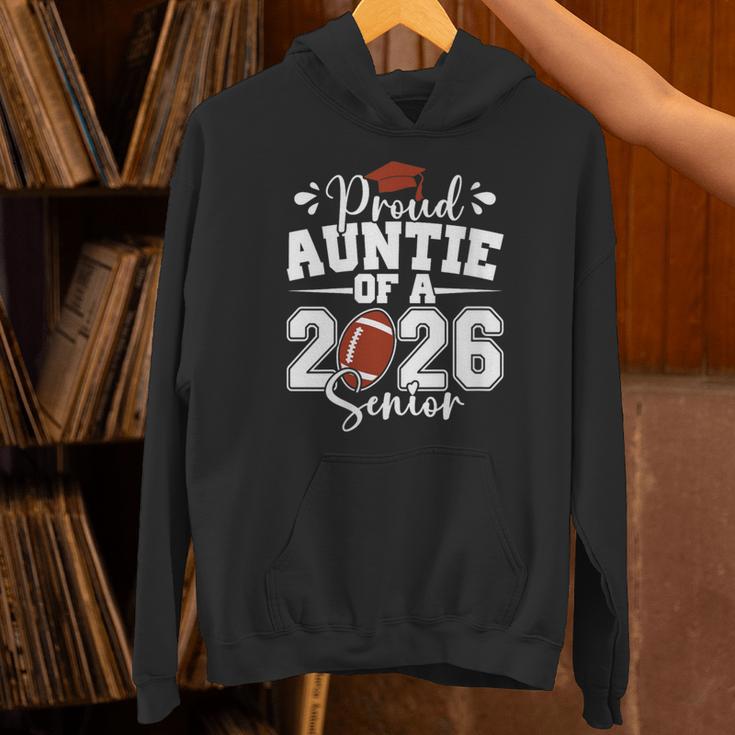 Proud Auntie Of A 2026 Senior Football Graduation Family Unisex Hoodie