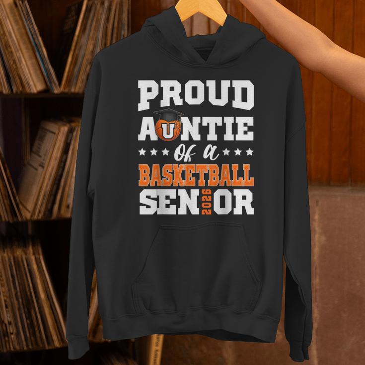 Proud Auntie Of a Basketball Senior 2026 Graduation Gifts Unisex Hoodie