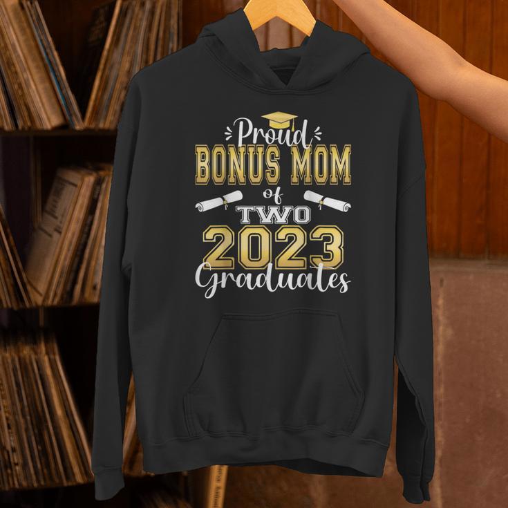 Proud Bonus Mom Of Two 2023 Graduate Class 2023 Graduation Unisex Hoodie
